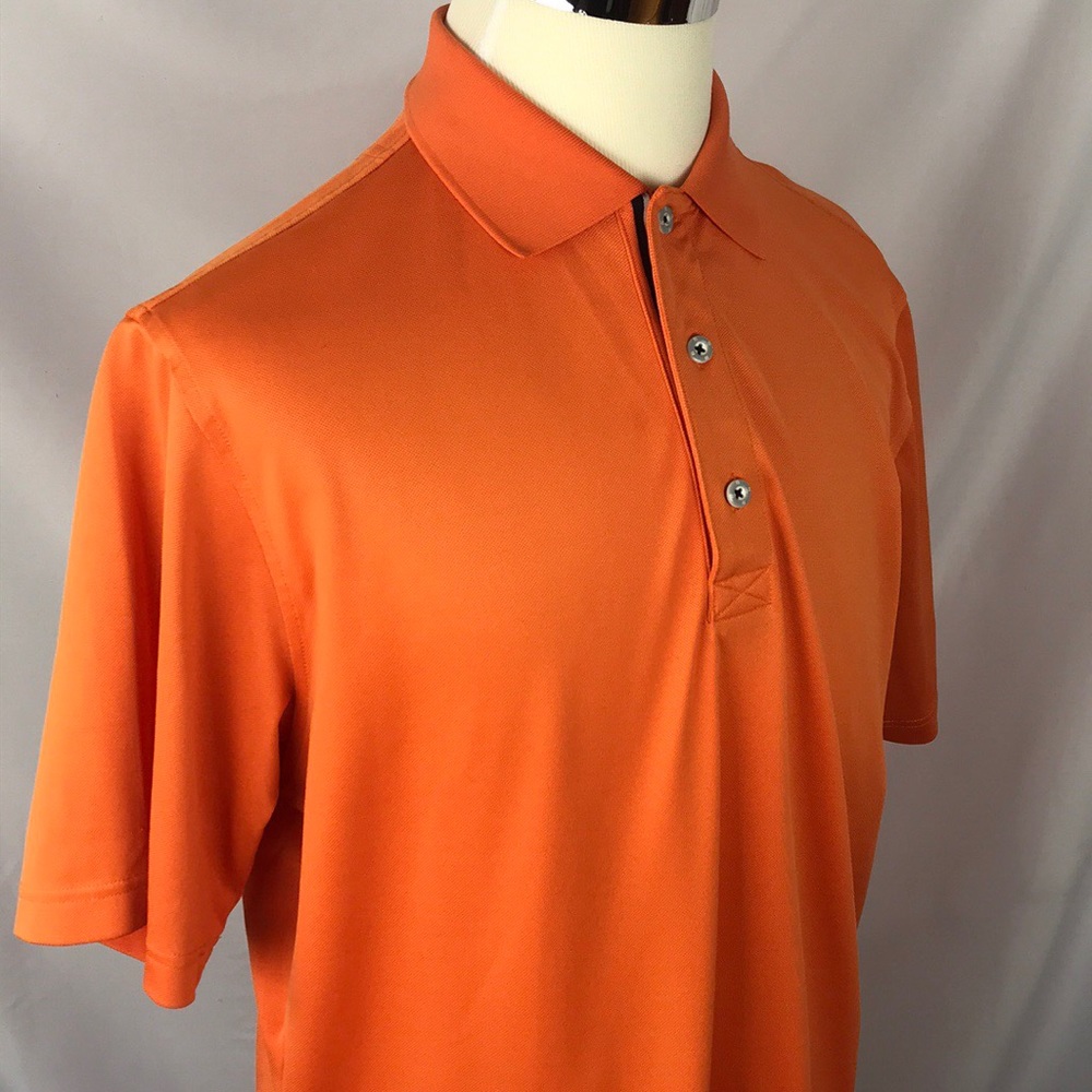 Footjoy orange short sleeve performance polo L